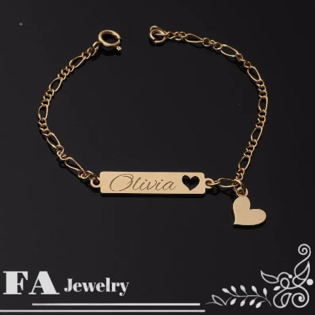 gelang nama lapis emas 14k gelang bayi sampai dewasa  gelang custom name