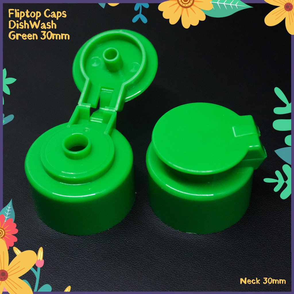 TUTUP FLIPTOP BOTOL CUCI PIRING NECK 30 HIJAU FLIP TOP SABUN CAIR CUCI PIRING IMPORT SUNLIGHT MAMA L