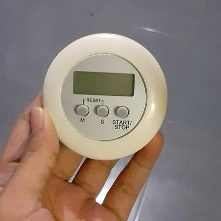 YGRETTE - Timer MAGNET MAGNETIK Masak Dapur Digital Alarm Minimalist Time Machine - WA150 - White