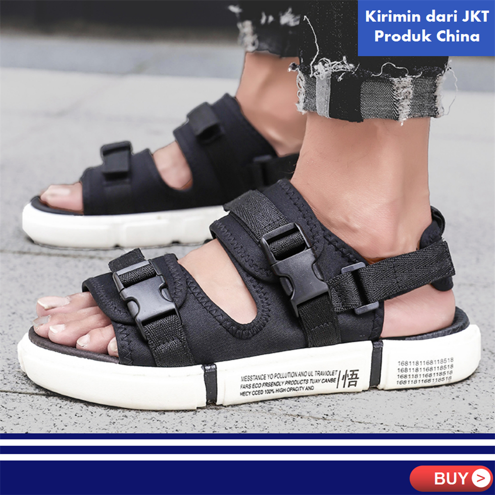 【100% IMPORT + COD】-Sendal Gunung Pria Dan Wanita Traveling Outdoor Sandal | Tali Belakang Yang Bisa Dilepas Sandal Santai | Anti Slip Sole Sandal