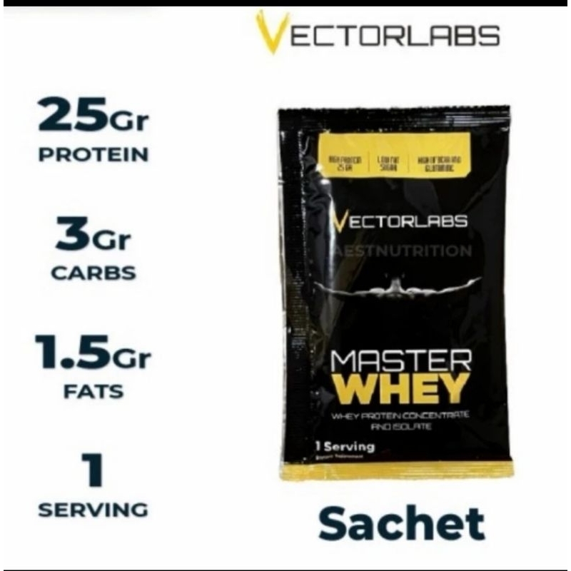 Vectorlabs sachet master whey protein sachet Natlab protein isolate sachet Bpom Halal