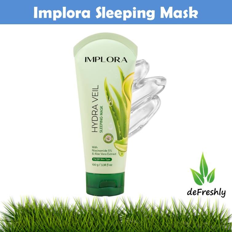 Implora Hydra Veil Sleeping Mask With Niacinamide 5% &amp; Aloe Vera Extract 100g