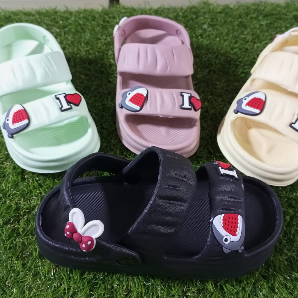 Sandal Selop Anak Ban 2 Kerut Pita Cantik