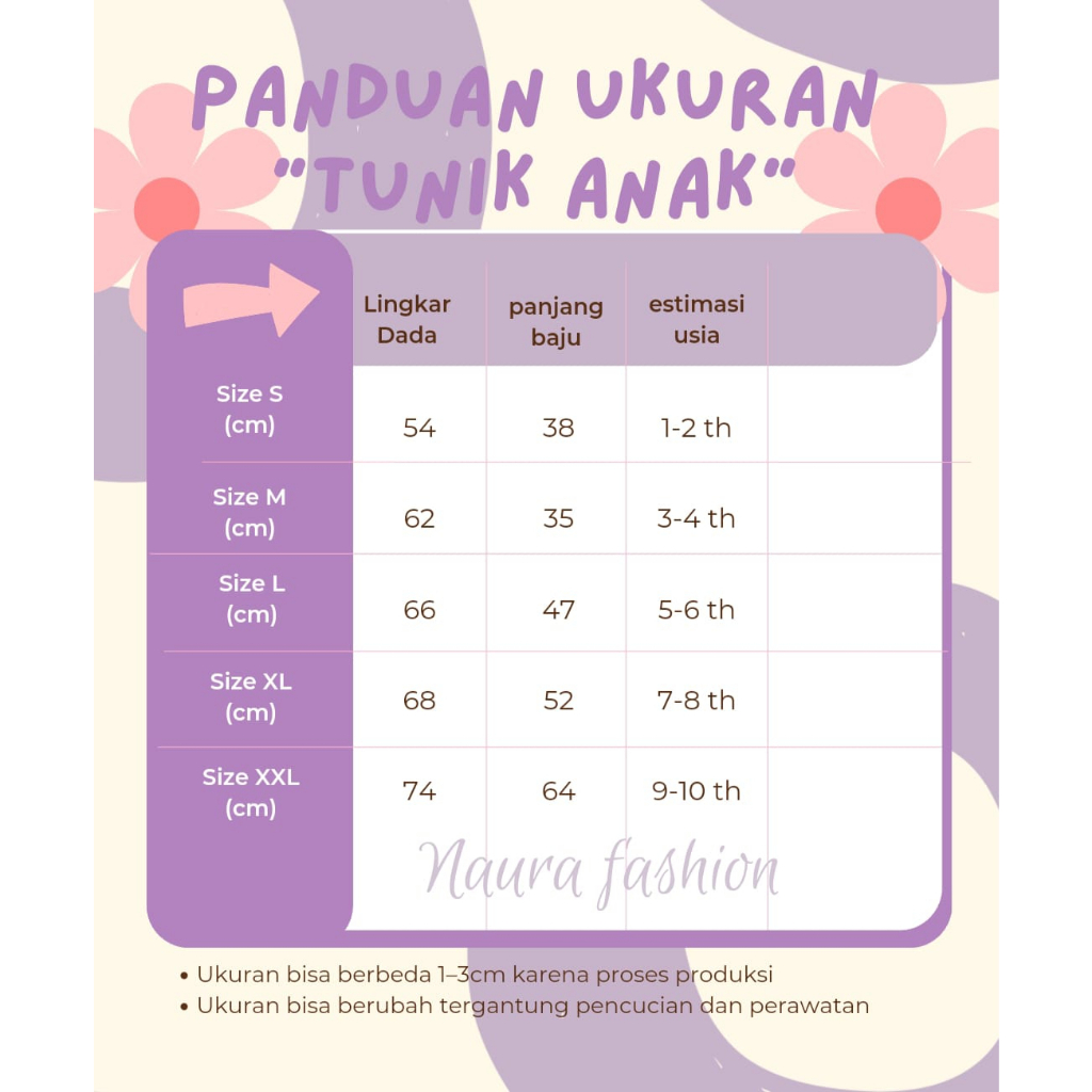 Kemeja anak dan tunik anak usia 1-10th bahan flanel