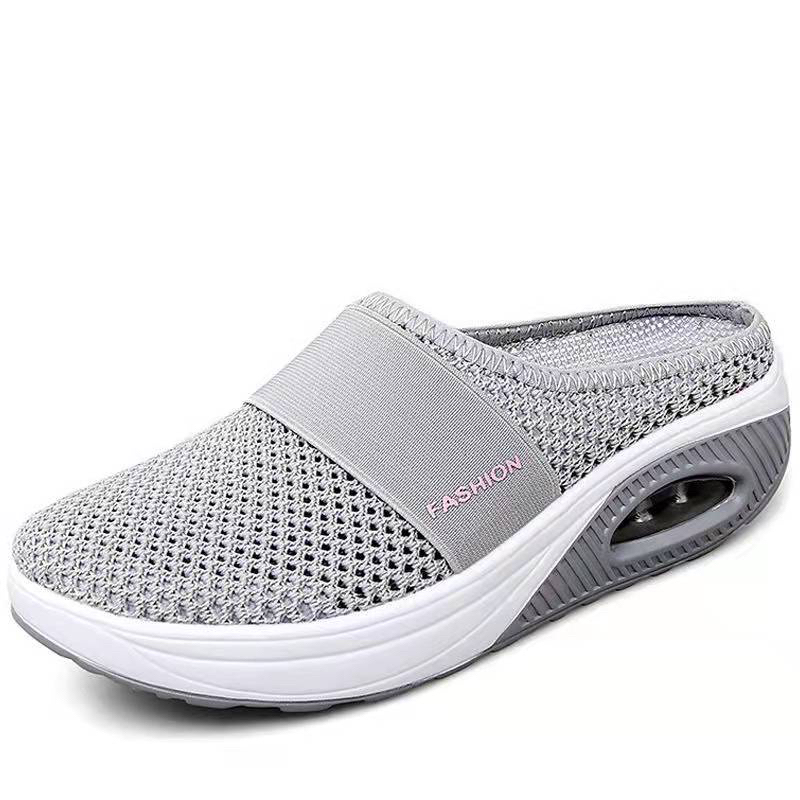 kano style Sepatu bantalan udara Ortopedi non-slip sol tebal Muller shoes Sandal berjalan ringanSepatu Wanita Trendi