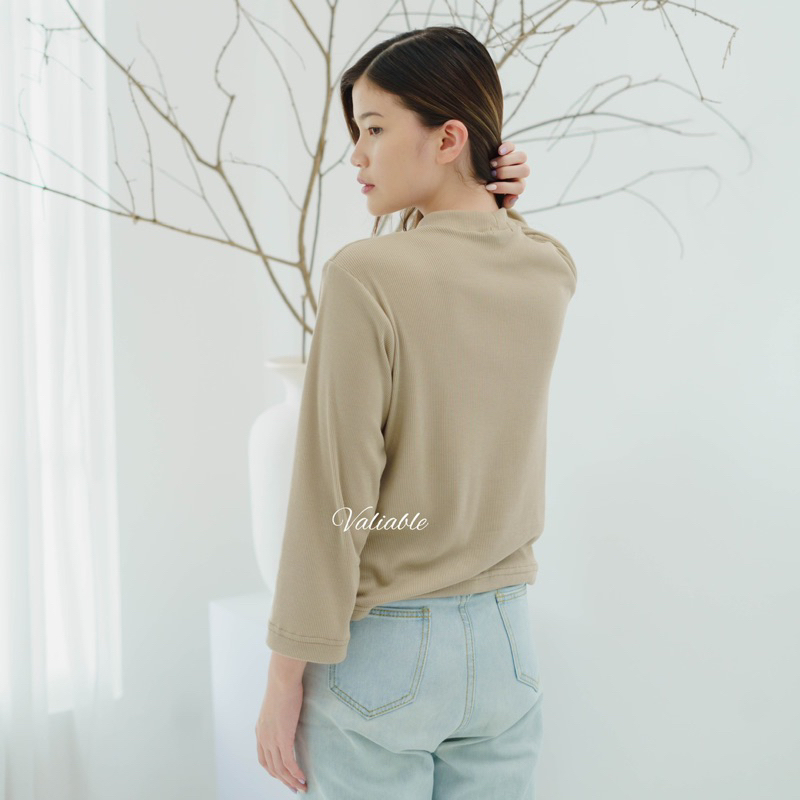 Longsleeve Basic Rib Valiable