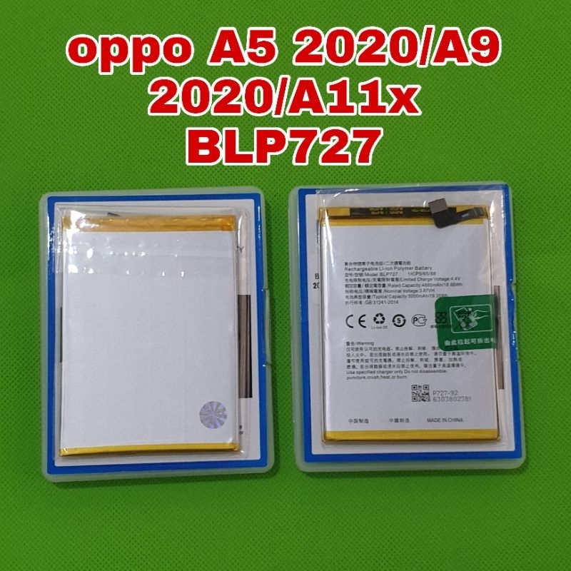 batu batre baterai oppo a5 2020/a9 2020/a11x BLP727 ori 100a