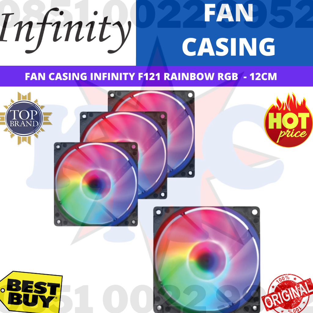 Fan Casing 12CM Infinity Rainbow Dash V2 RGB LED 12 CM