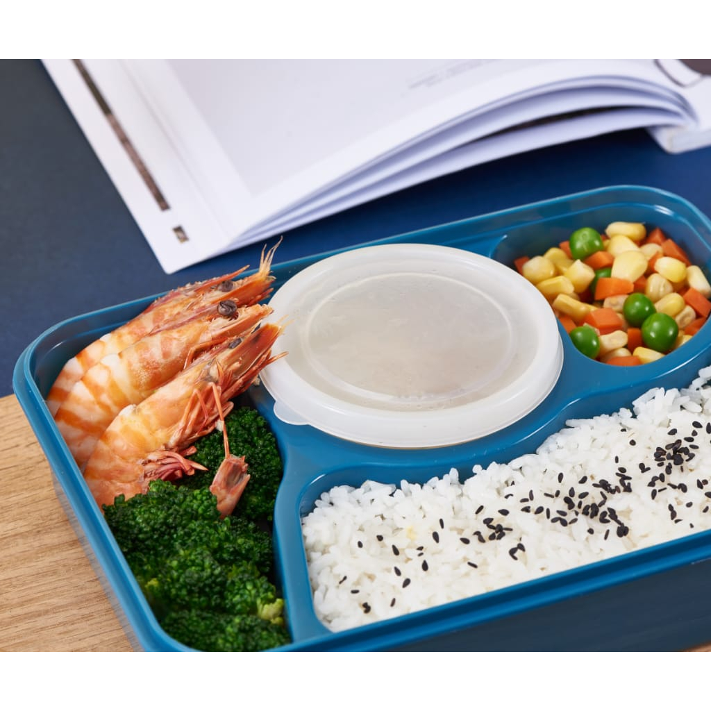 LUNCH BOX KOTAK MAKAN 4 SEKAT  BENTO TERBARU KOTAK MAKAN /SEKAT SUP KODE 5731