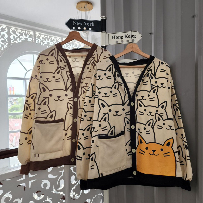 Cardigan wanita MOCA CAT OUTHER