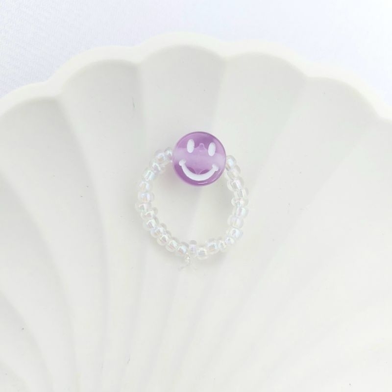 cincin manik-manik | cincin manik smile | cincin manik | beads ring smile | beads ring | cincin manik lucu | cincin manik korea