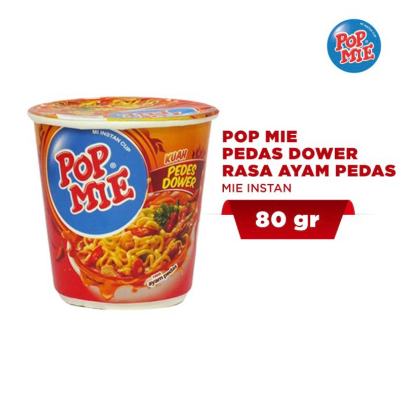 

1 pcs Pop Mie Kuah Pedas Dower Rasa Ayam Pedas 80 gr