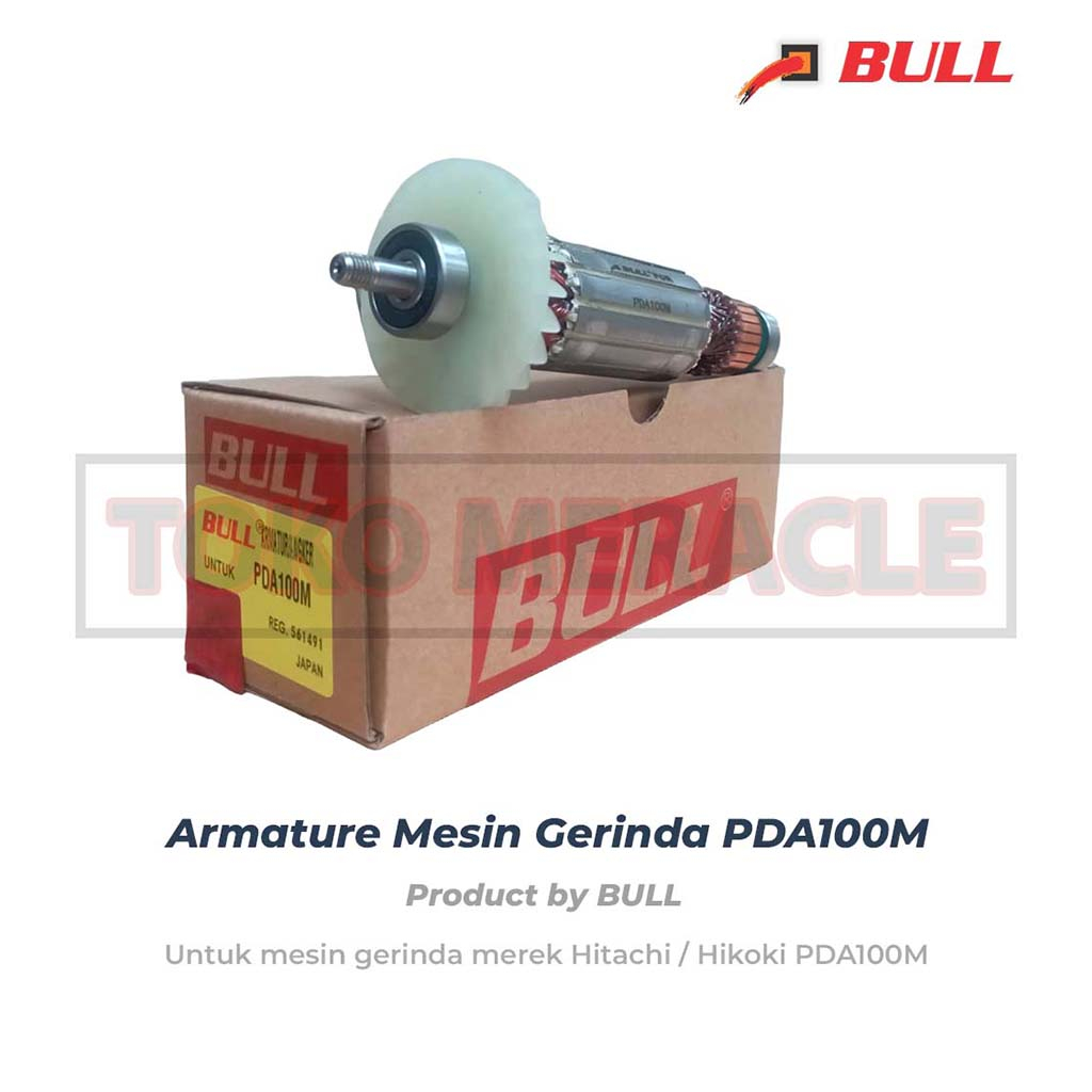 [ARMATURE] BULL Armature PDA100M - Angker/Rotor Gerinda Hitachi PDA100M 4"
