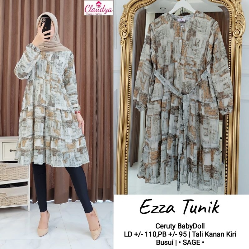 Baju atasan wanita ezza tunik by claudya