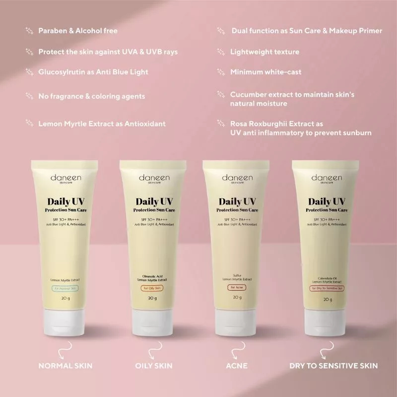 ❤ MEMEY ❤ DANEEN Daily UV Shield Protection Spf 50+ Pa++++ 20g | Sunscreen