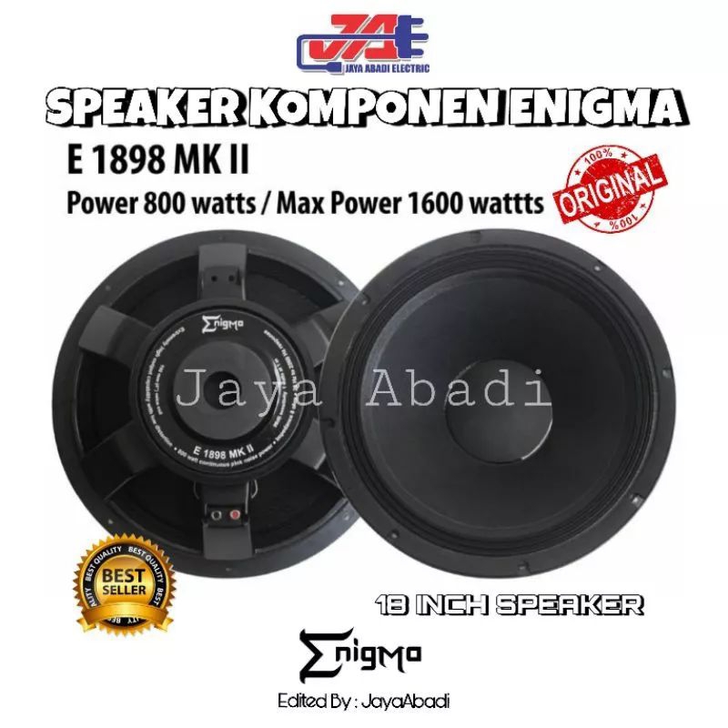 SPEAKER KOMPONEN 18 INCH ENIGMA 1898 MK II