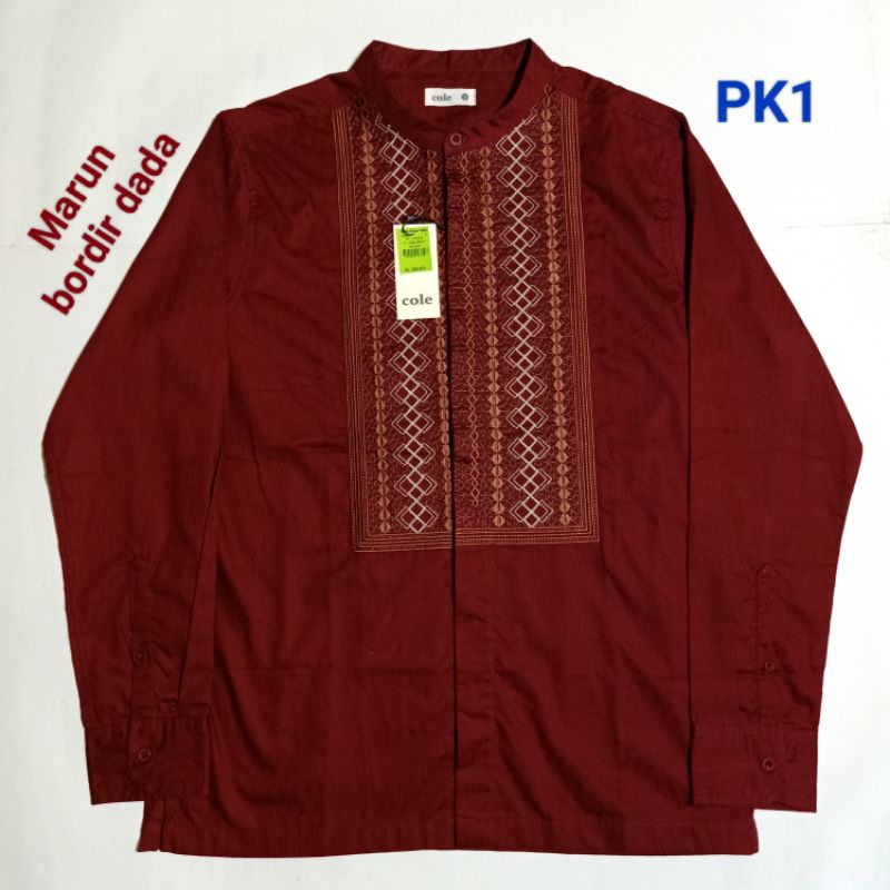Baju Koko Lengan Panjang Merek Cole Branded Matahari Original