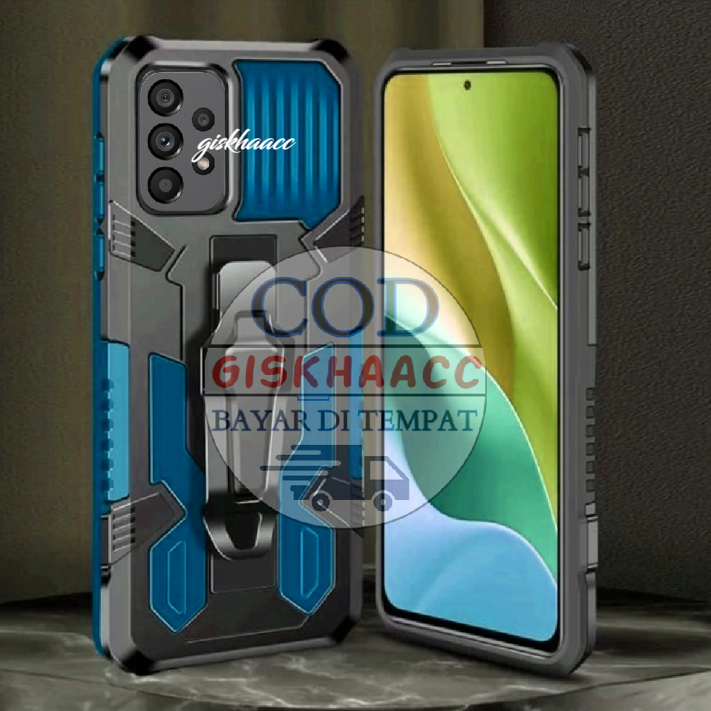 CASE SAMSUNG A23 4G CASING STANDING ICRISTAL BACK KLIP HARDCASE HP ROBOT NEW COVER