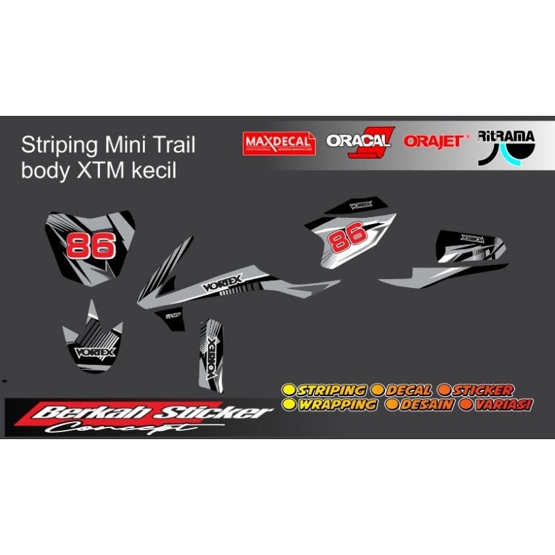 striping trail mini body XTM custom