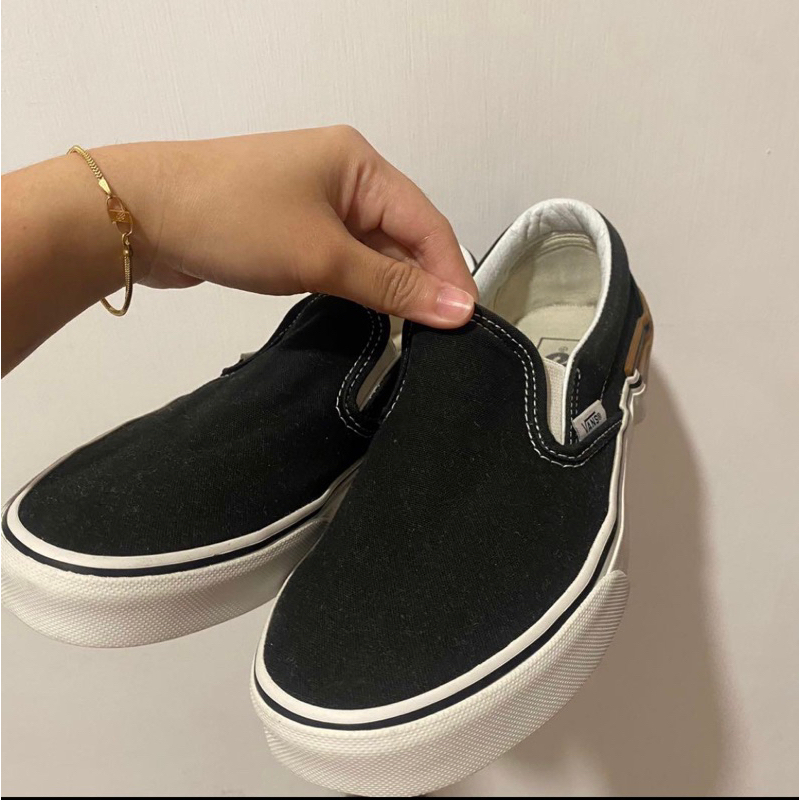 Vans Slip On Gum Block (Black) SIZE 38