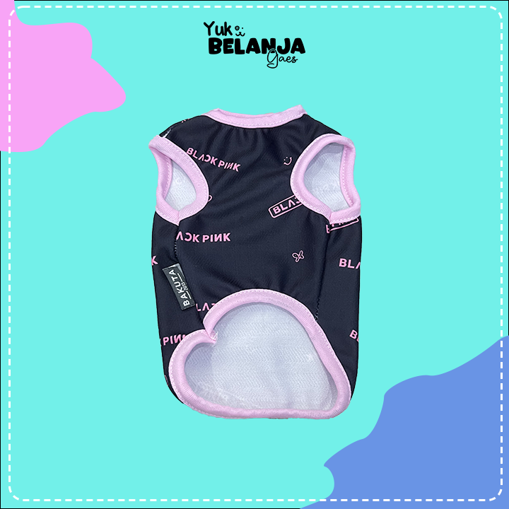 Baju Kucing Bahan Poliester Blackpink Tank Series Terlucu Baju Kucing anjing kelinci Lucu murah Size XS-XXL / Yuk Belanja Gaes!