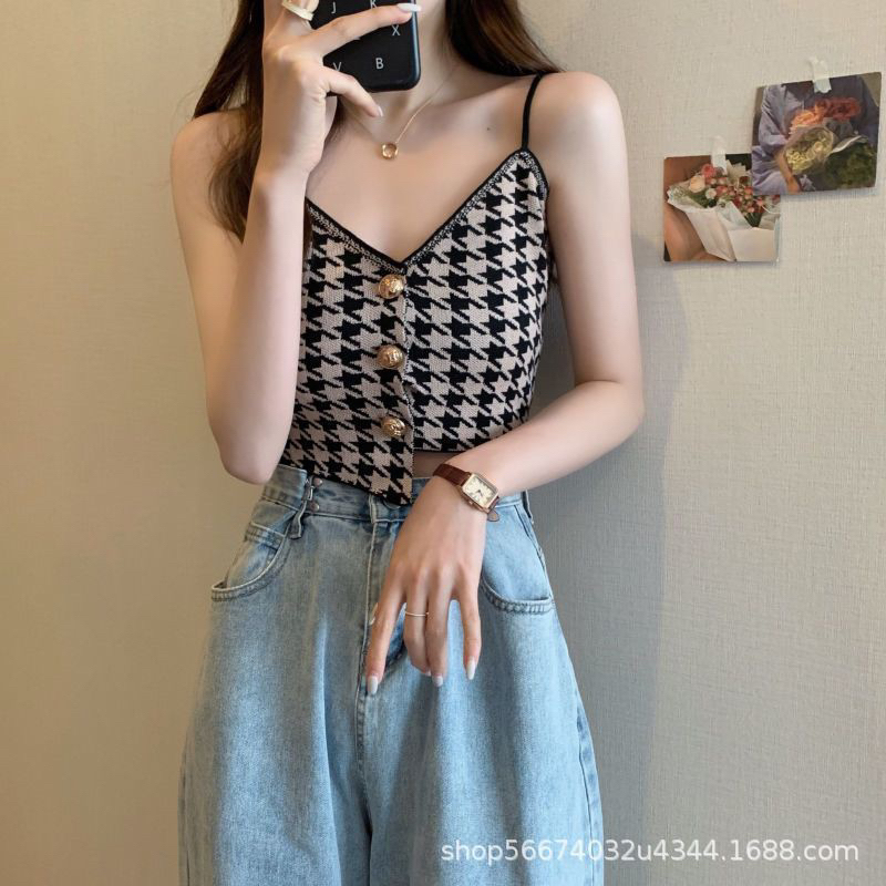 Tanktop Crop Kancing (T120) /Tank top Korea Style Import 100% / Tanktop Zar