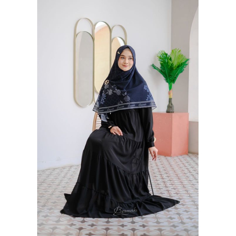 HASENA gamis set Original printing 100% by BERMERKS SYARI