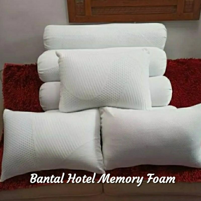 Bantal Hotel Premium 40Cm x 60Cm Busa MemoryFoam Super Lembut / Bantal Guling Hotel MemoryFoam