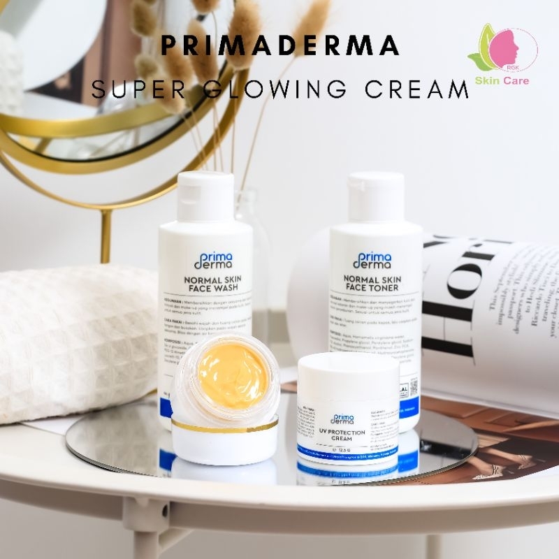 Primaderma Paket Super Glowing Cream - Glowing dan Memutihkan