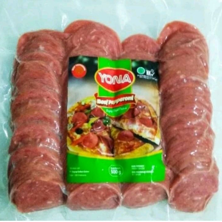 

Yona Beef Pepperoni 500gr Topping Pizza