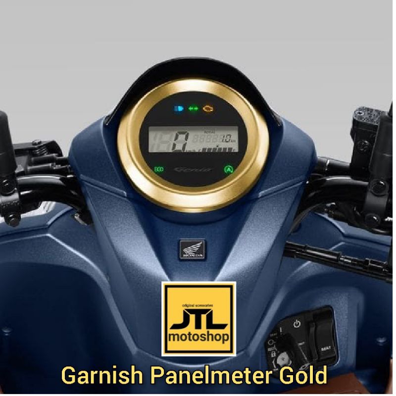 Garnish Penelmeter Gold Honda Genio