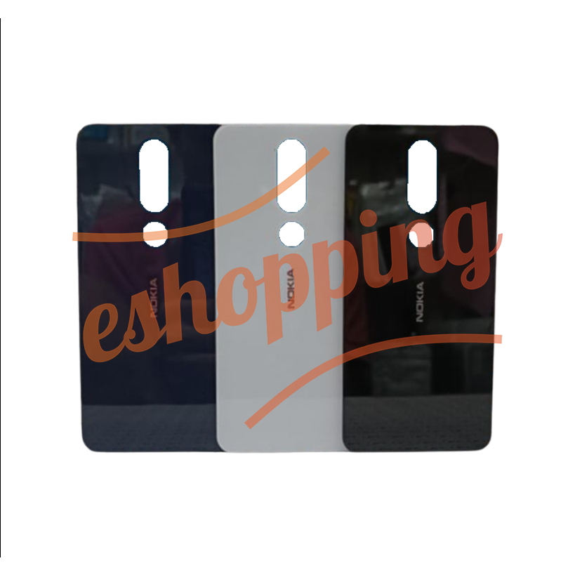 BACKDOOR TUTUP BELAKANG BACKCOVER BACK CASING NOKIA 6.1 PLUS ( X6 ) ORIGINAL