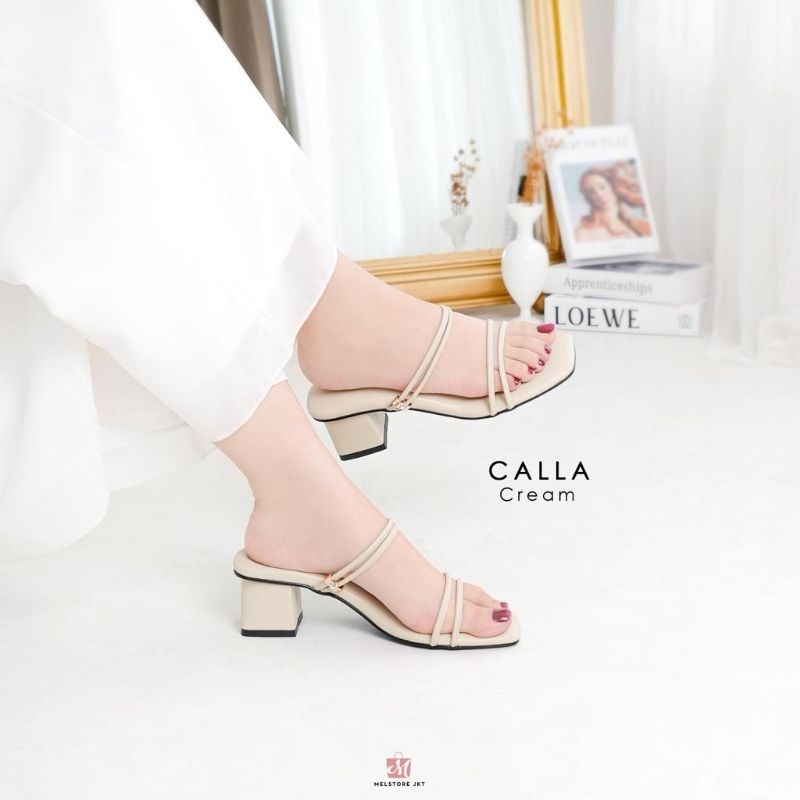 Damelia Melstore jkt official shop Sandal heels wanita calla DAMELIA MELSTORE JKT OFFICIAL SHOP