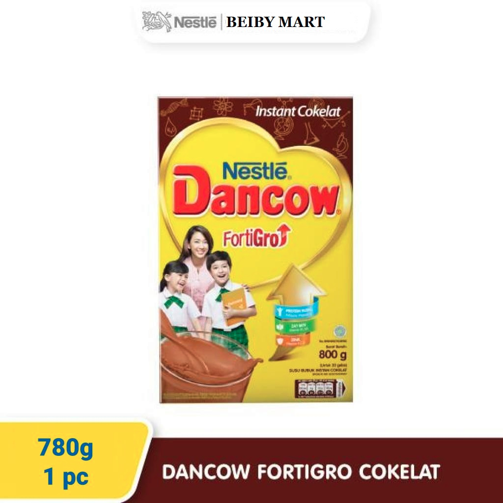 SUSU DANCOW FORTIRGRO INSTAN VANILA COKELAT DAN FULL CREAM 780G