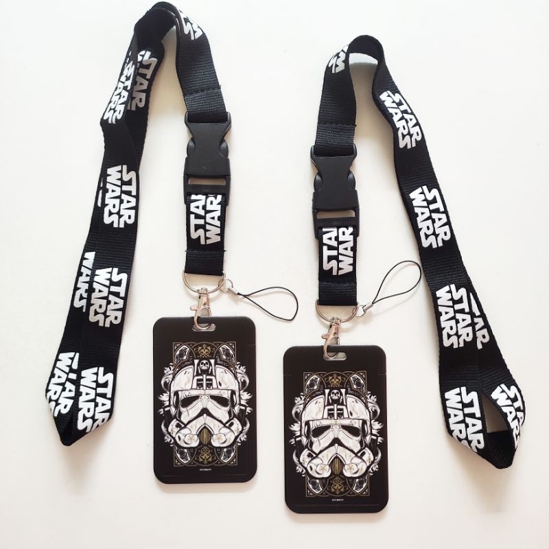 

ID Card Holder Name Tag Lanyard / Kalung Wadah Kartu Star Wars Stormtrooper