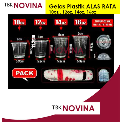[50PCS] GELAS PASTIK / Gelas Bening Cup Plastik Bulat Per Pack Murah