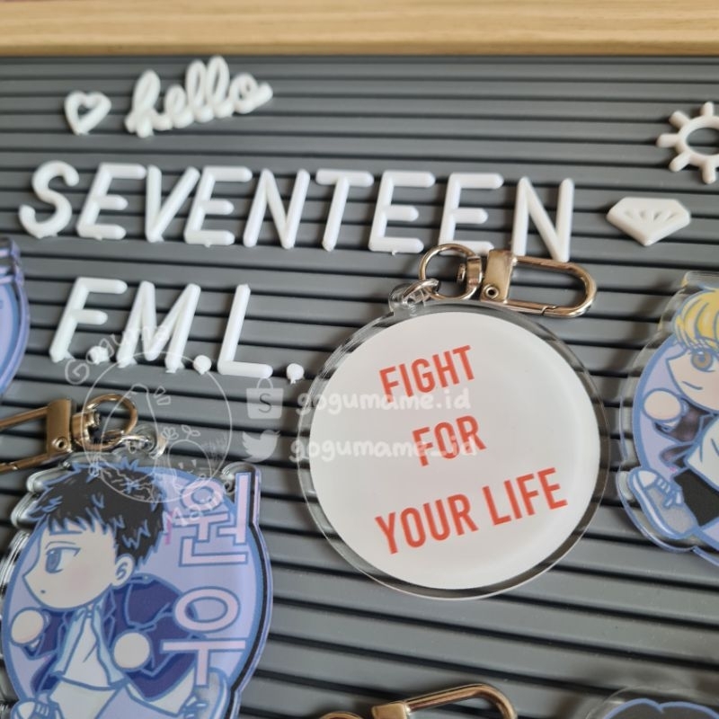 GOGUMAME ☆ Seventeen FML Svt F.M.L. mini album Keychain Fan Merchandise Korean Phone Holder Akrilik 