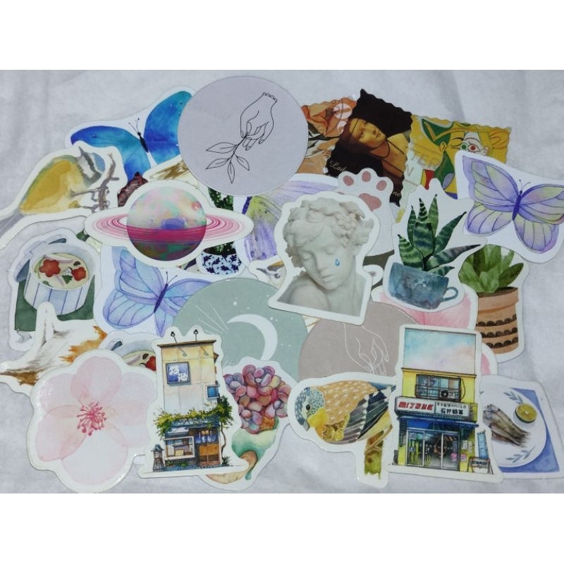 

Vintage stickers deco pack 15PCS/30 PCS