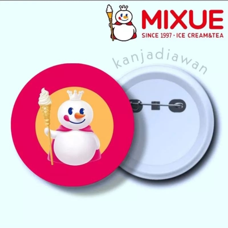 pin mixue souvenir mixue ice cream