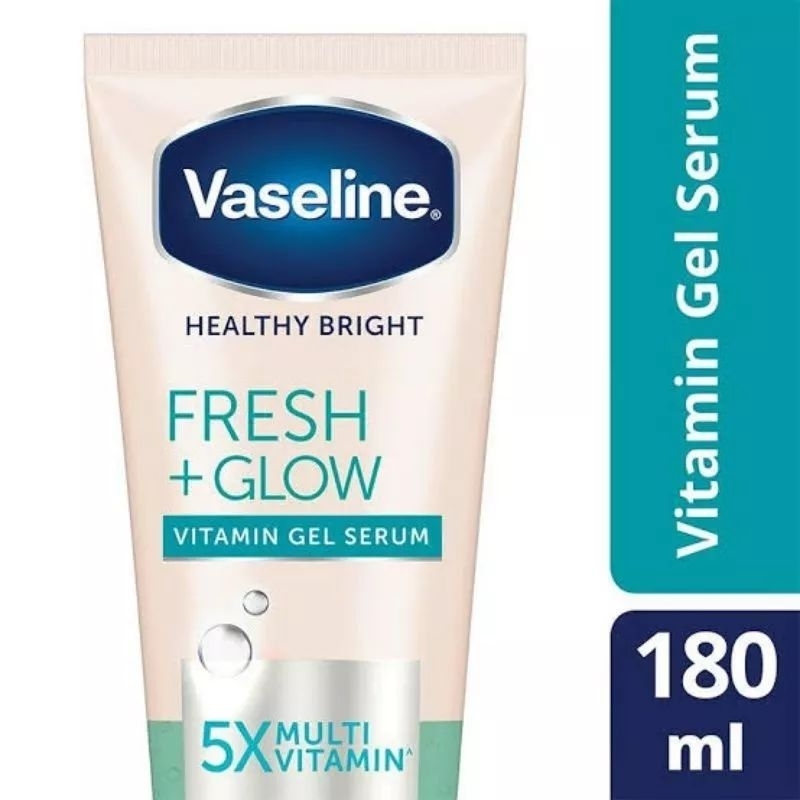 Vaseline Healthy Bright Firm Glow 180mL Rijek Kemasan /  Hijab Bright Cooling Hamd Body Serum Lotion