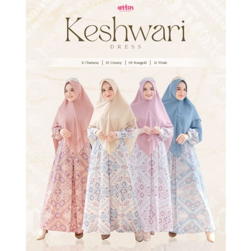 READY STOK KESHWARI DRESS BY ATTIN