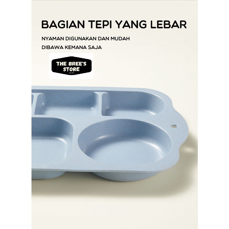 Bonbox Piring Makan Set Anak 6 in 1 BPA Free Children Tableware 6 in 1 Piring Makan Komplit Anak Baby BTW60