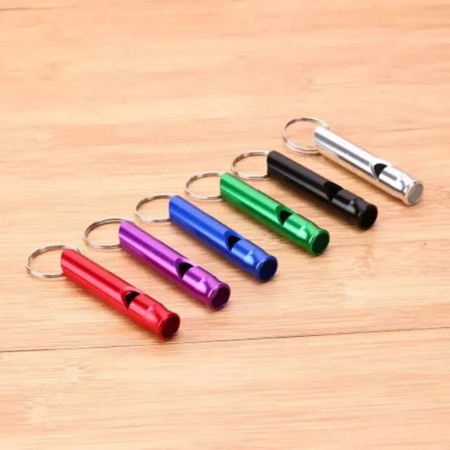 Peluit aluminium dhaulagiri Pluit Outdoor Survival Whistle Emergency - gantungan kunci - pluit camping outdoor