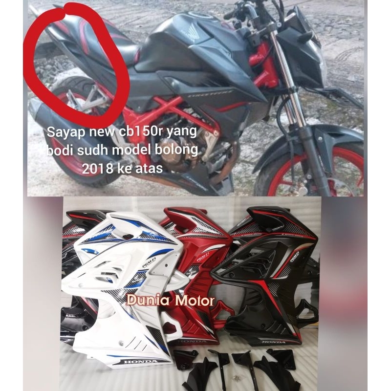 half fairing fering new cb 150r 2019 2020 2021 - sayap bodi samping new cb150r - tutup mesin cb 150 