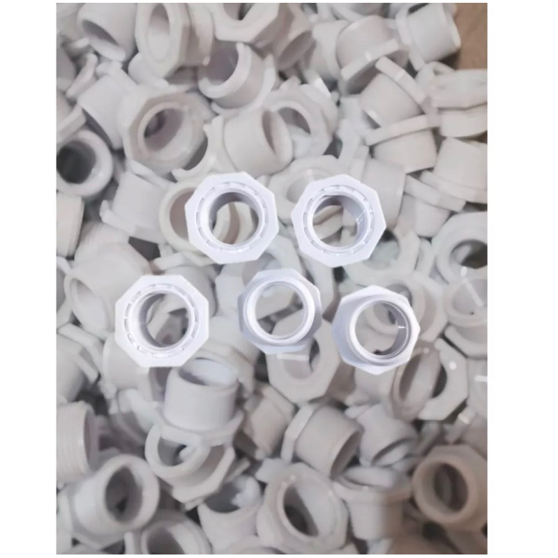 Sambungan Drat PVC 1/2 Inch 3/4 Inch / Vlog Drat / Vlok Plok Drat / Konektor Drat Murah 1/2&quot; 3/4&quot;