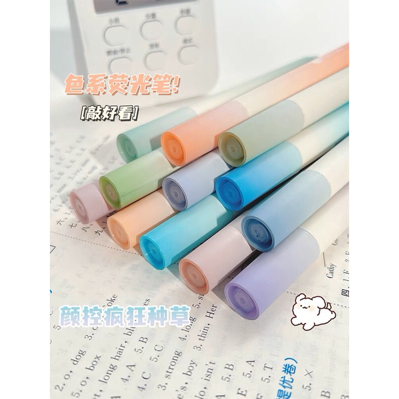 READY STOCK BISA COD CUTE HIGHLIGHTER FANCY SET 1-6 STABILO SPIDOL WARNI DOUBLE STICK POLOS JURNAL SCRAPBOOK DIARY AESTHETIC LUCU VIRAL CUTE KAWAII IMPOR DUA WARNA GAYA REMAJA CEWEK KOREA