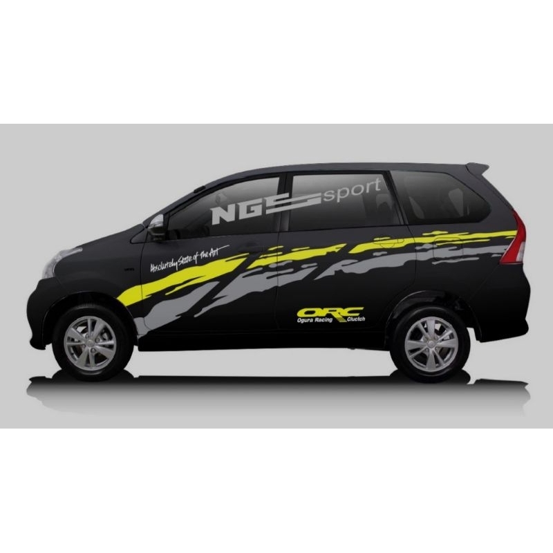 stiker list samping mobil avanza