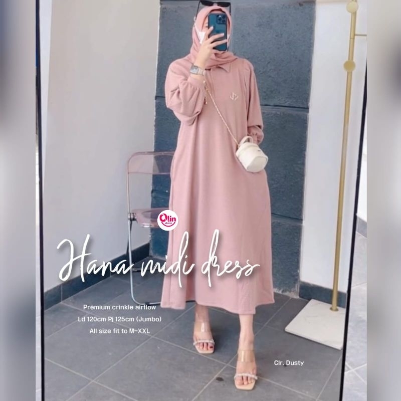 hana midi dress by olin