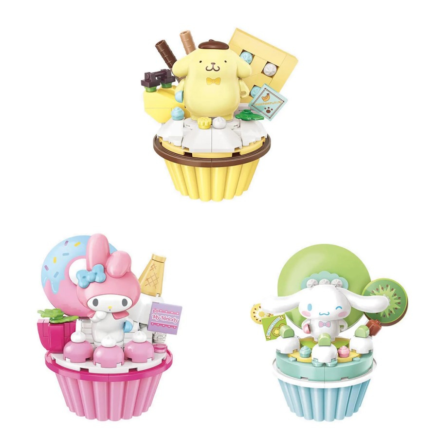 Qman Keeppley Cupcake Pompompurin Cinnamoroll Melody Figure