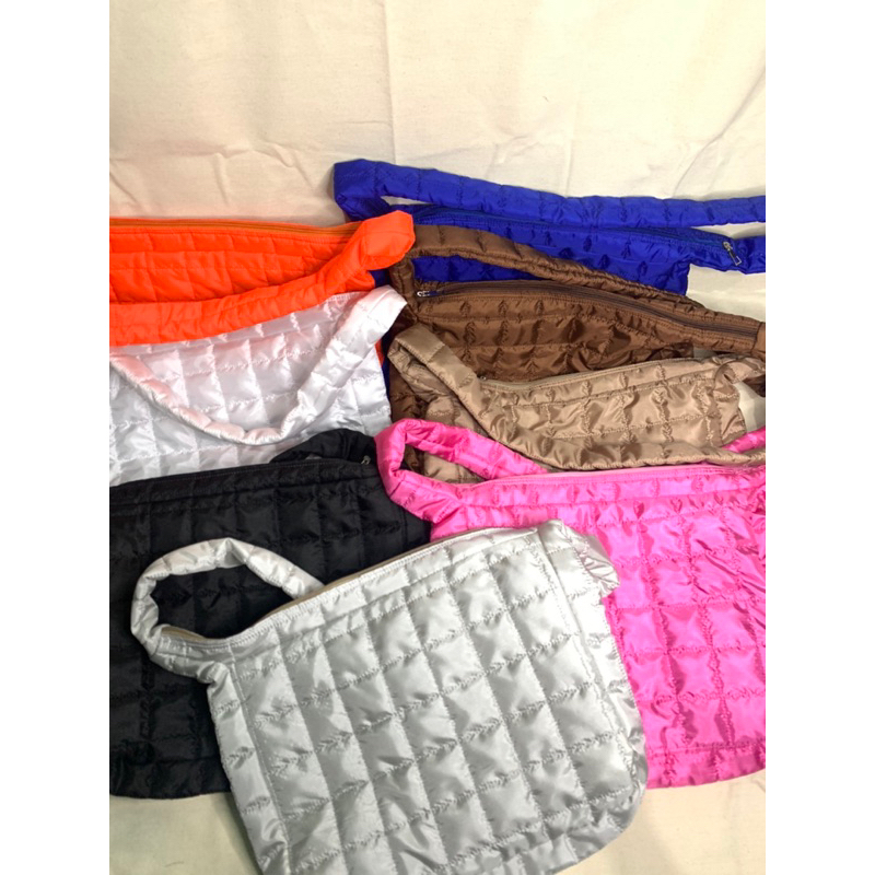 Puffy Bag ASADA / Shoulder Bag Import / Tote Bag resleting Tas Selempang / tas laptop / tas korea / tas kuliah